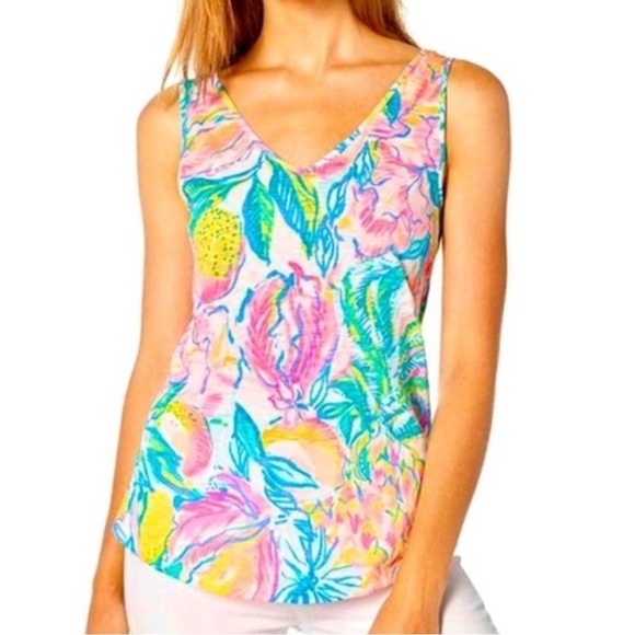 Lilly Pulitzer Tops - NWT Lilly Pulitzer Women's Fiesta Bamba Sleeveless Gigi Top size small